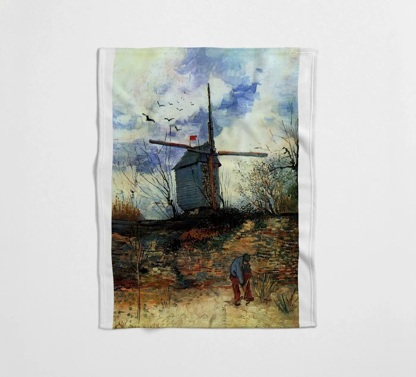 windmill vegetation structure Fleecedecke von cloud shop