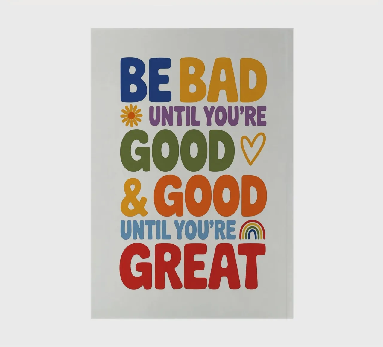 BE GOOD notebook by Klitzeklein