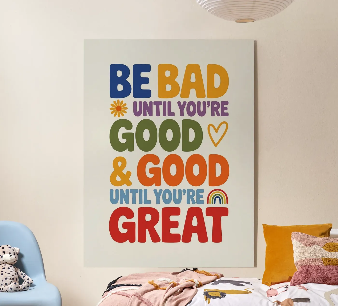 BE GOOD acryl van Klitzeklein
