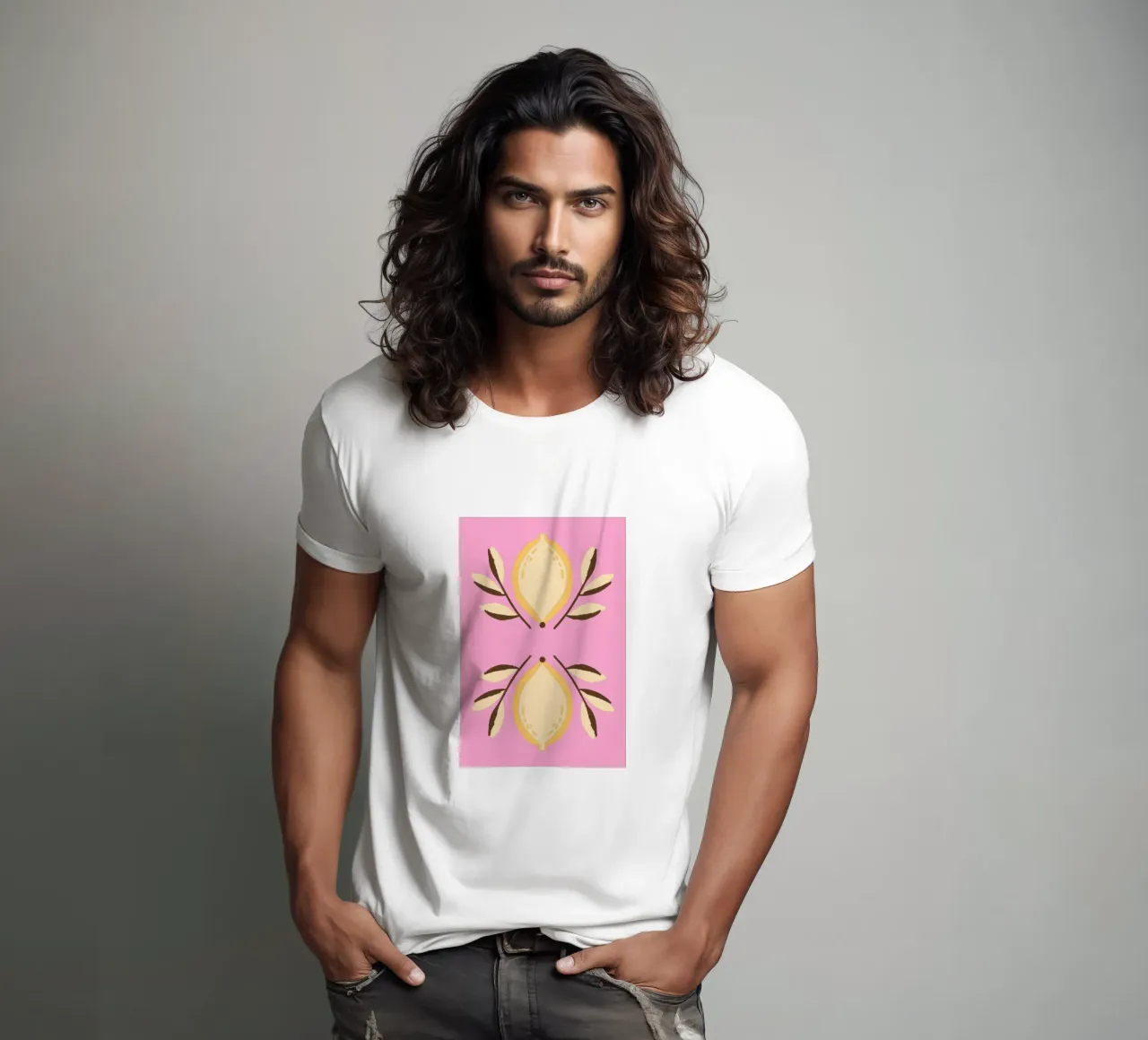 Frutta al limone t-shirt da TRENDY POSTER SHOP