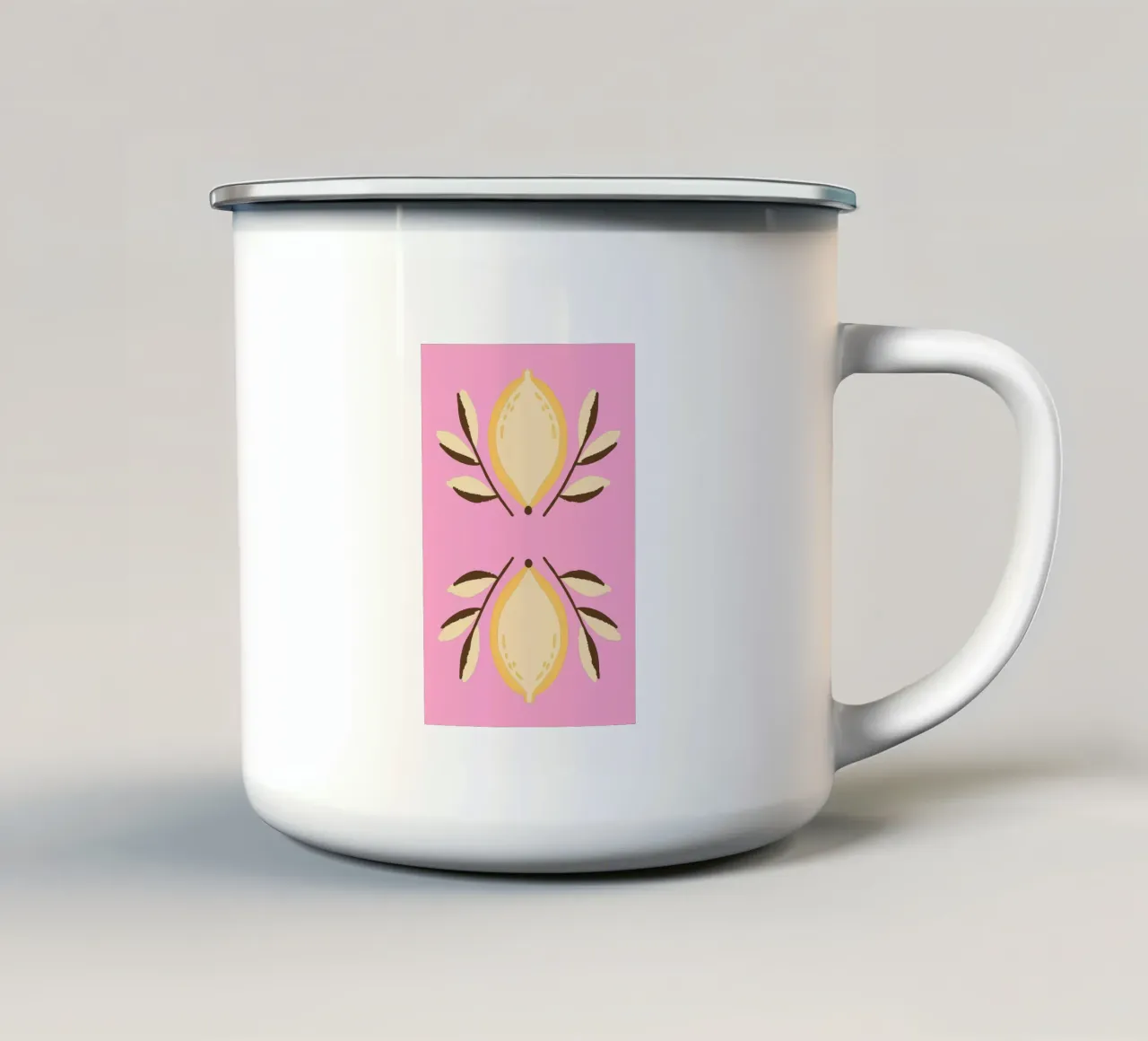 Frutta al limone tazza in smalto da TRENDY POSTER SHOP