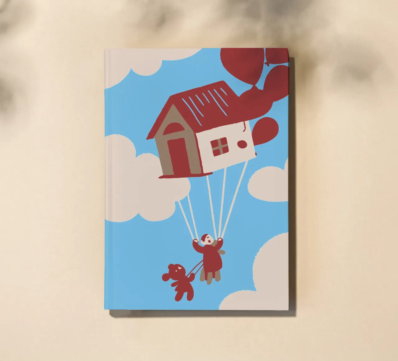 Flying House With Balloons notebook by TRENDY POSTER SHOP
