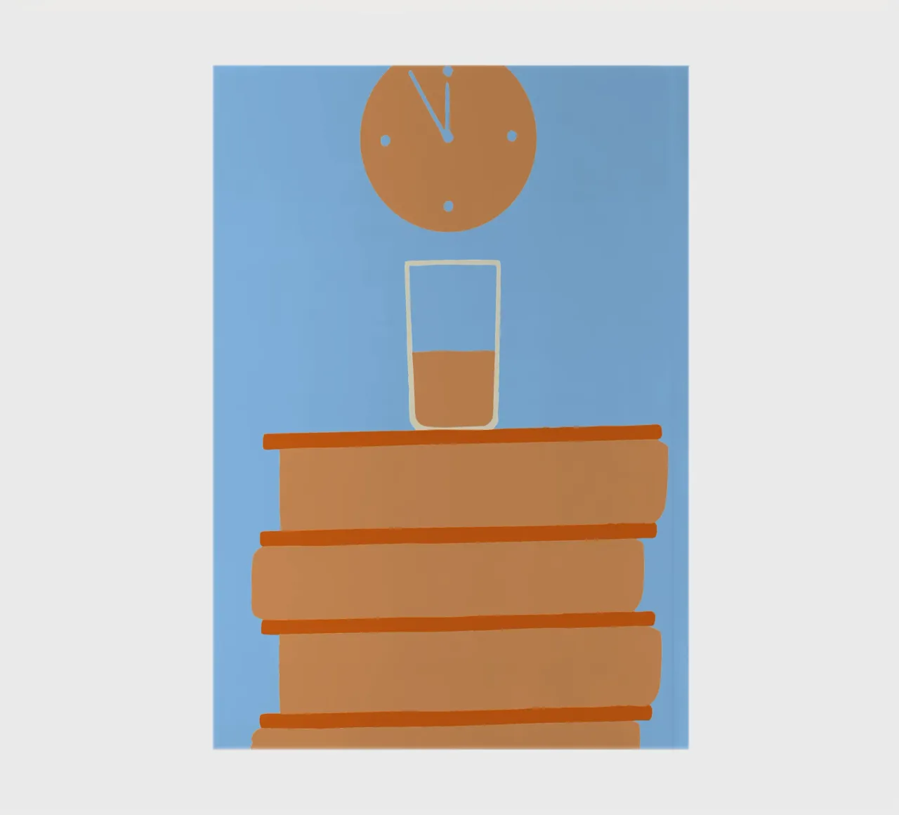 Glass on the Book notebook by TRENDY POSTER SHOP