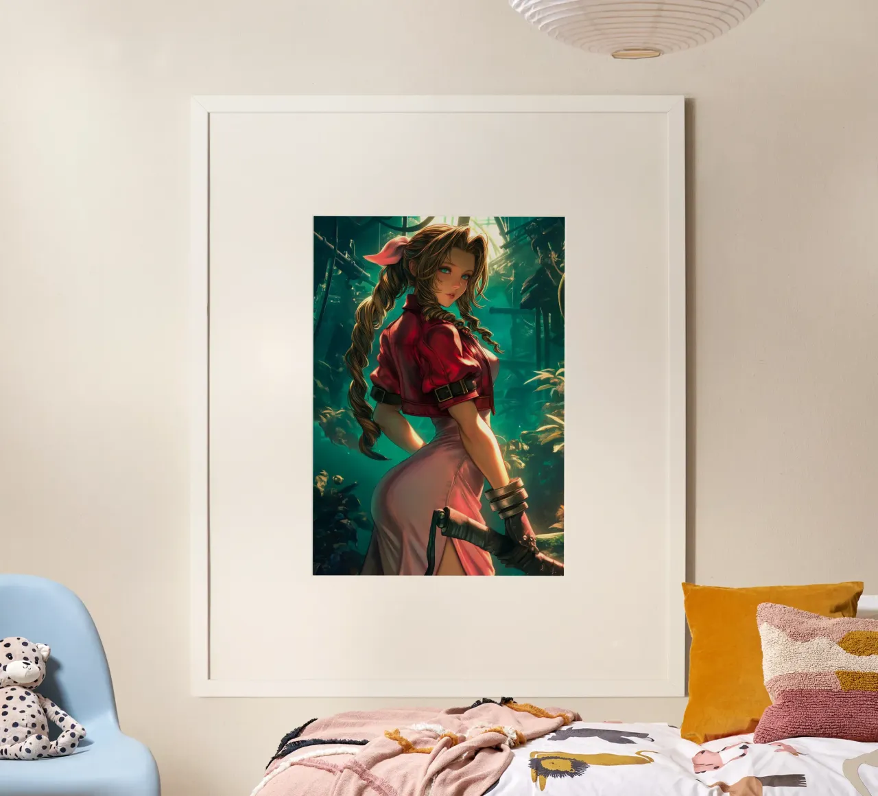 Aerith Gainsborough Final Fantasy FFVII poster da Fleur de Lys