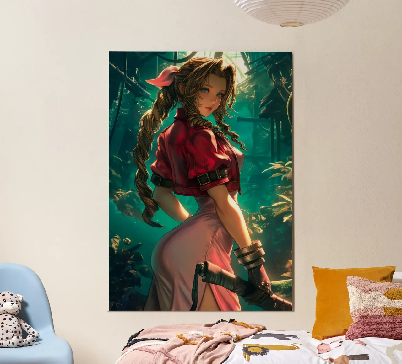 Aerith Gainsborough Final Fantasy FFVII poster da Fleur de Lys
