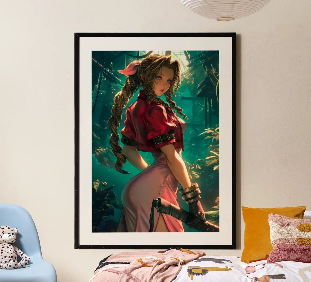 Aerith Gainsborough Final Fantasy FFVII poster da Fleur de Lys