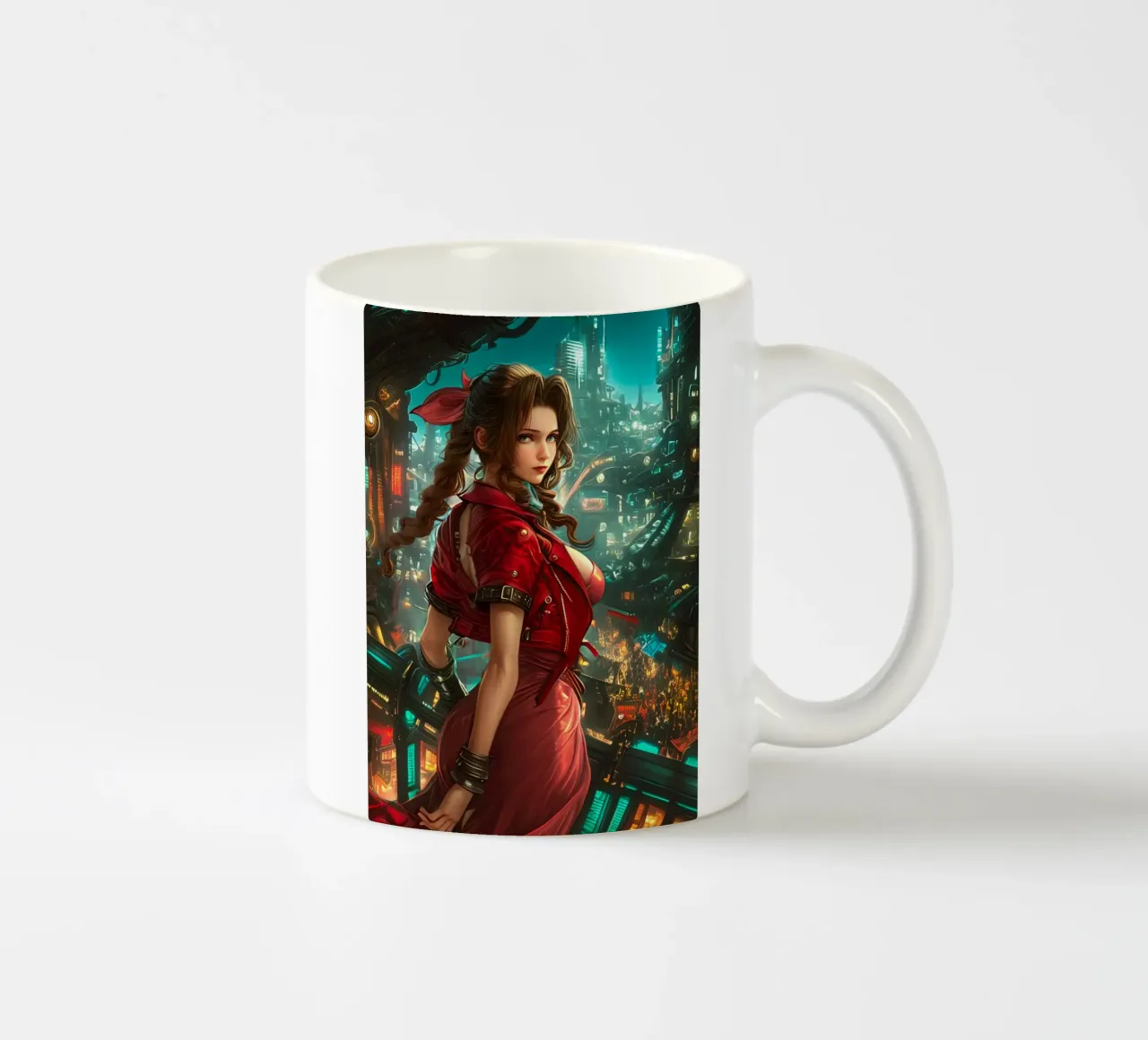 Aerith Gainsborough Final Fantasy FFVII tazza in ceramica da Fleur de Lys