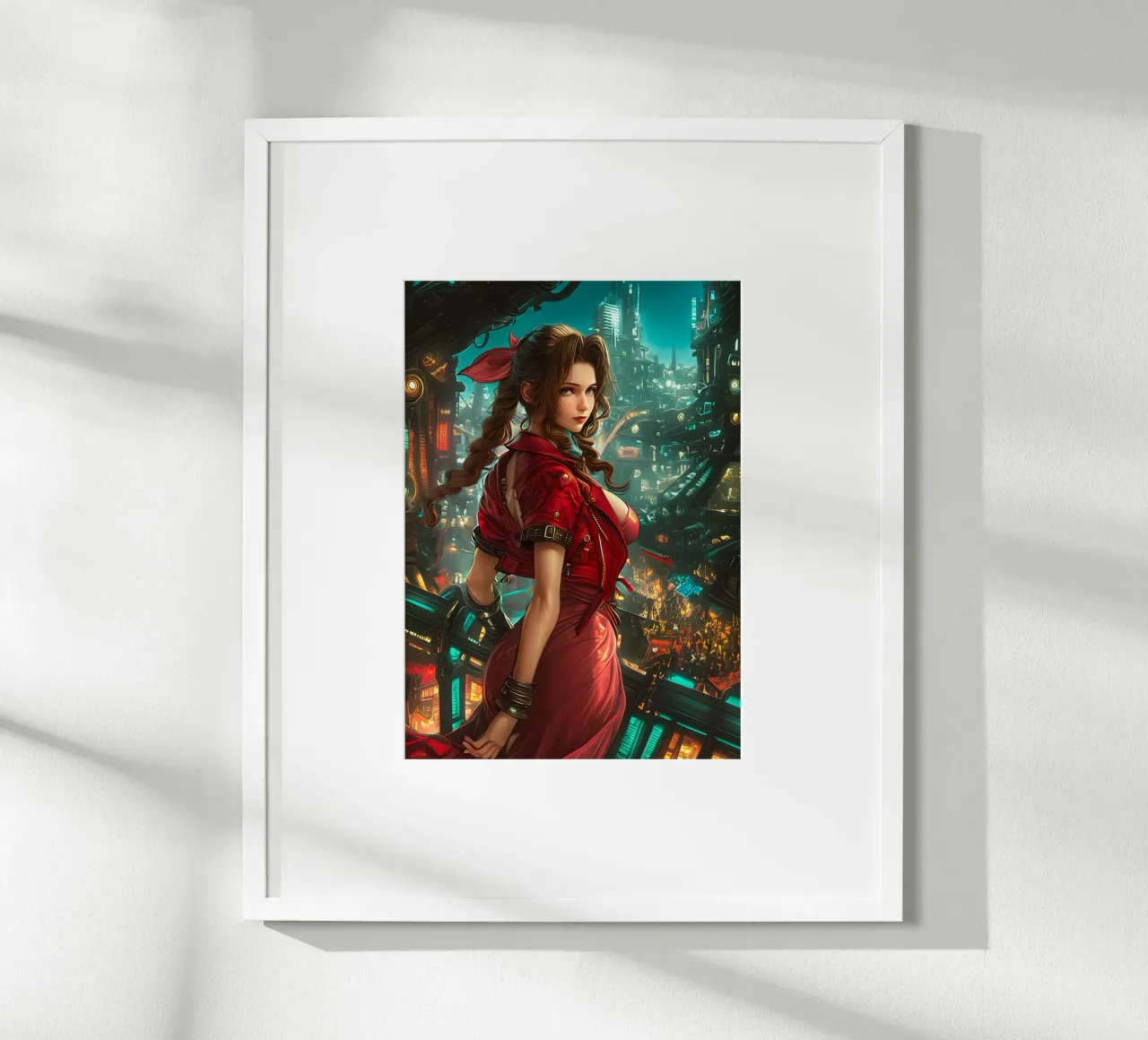 Aerith Gainsborough Final Fantasy FFVII poster da Fleur de Lys