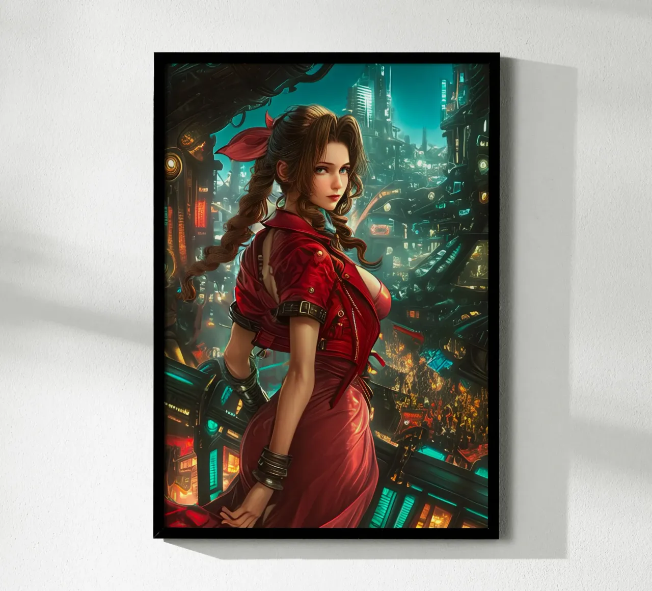 Aerith Gainsborough Final Fantasy FFVII poster da Fleur de Lys