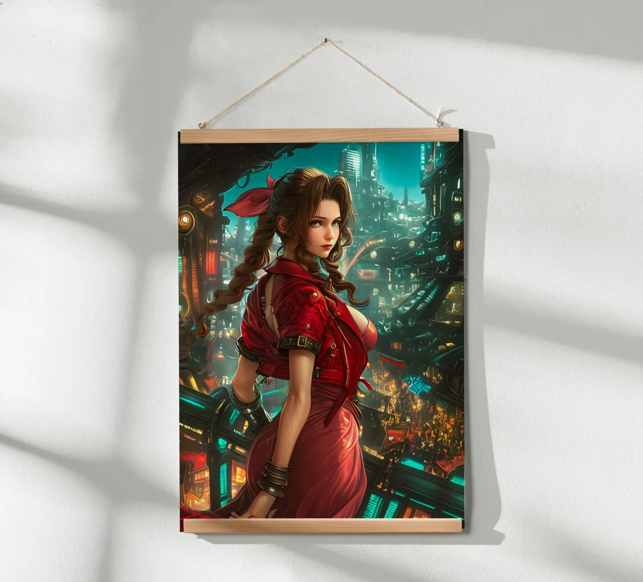 Aerith Gainsborough Final Fantasy FFVII poster da Fleur de Lys