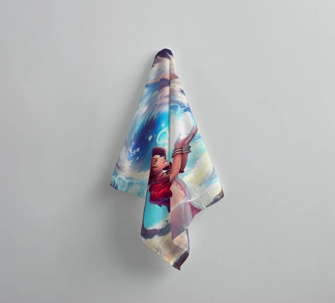 Aerith Gainsborough Final Fantasy FFVII asciugamano da bagno da Fleur de Lys