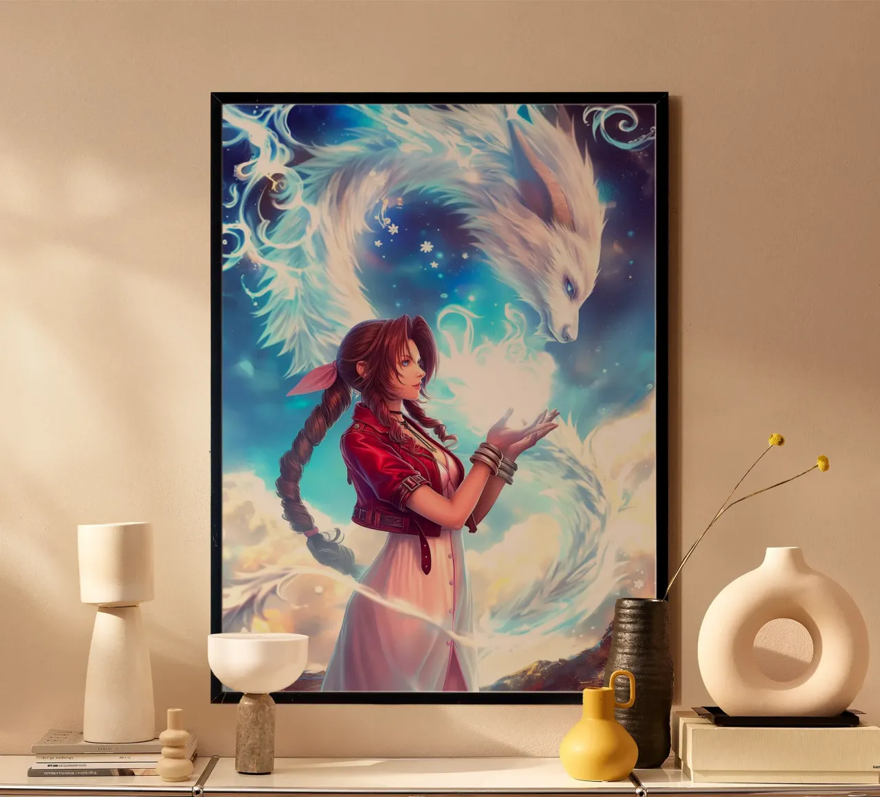 Aerith Gainsborough Final Fantasy FFVII hahnemühle by Fleur de Lys
