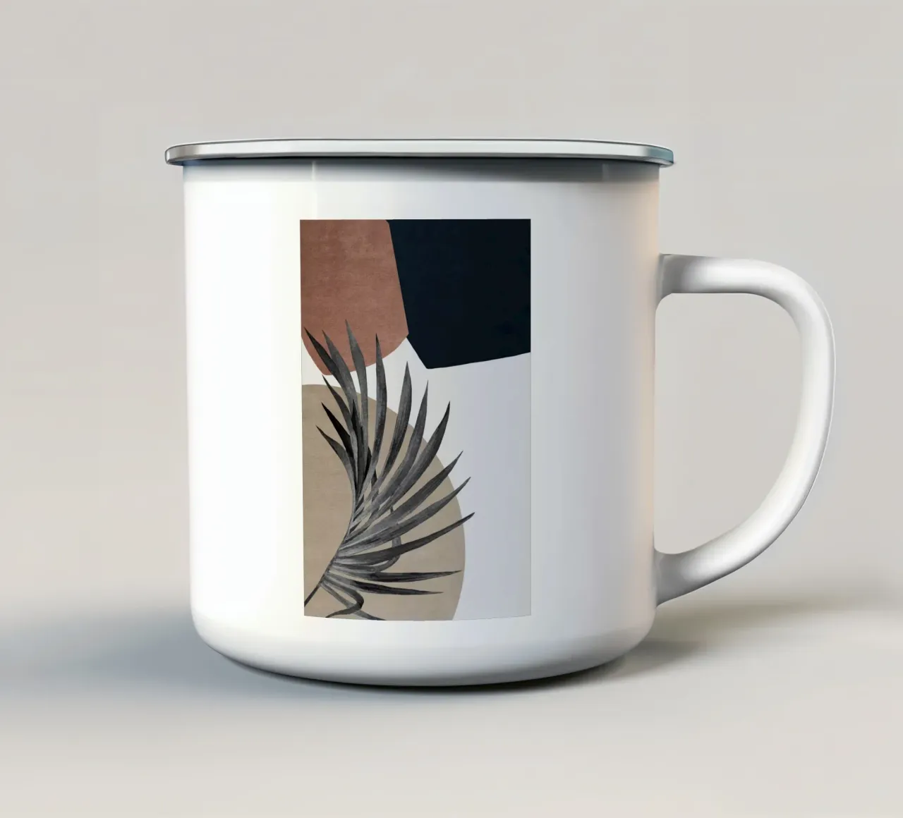 abstract boho art tazza in smalto da vintageshop