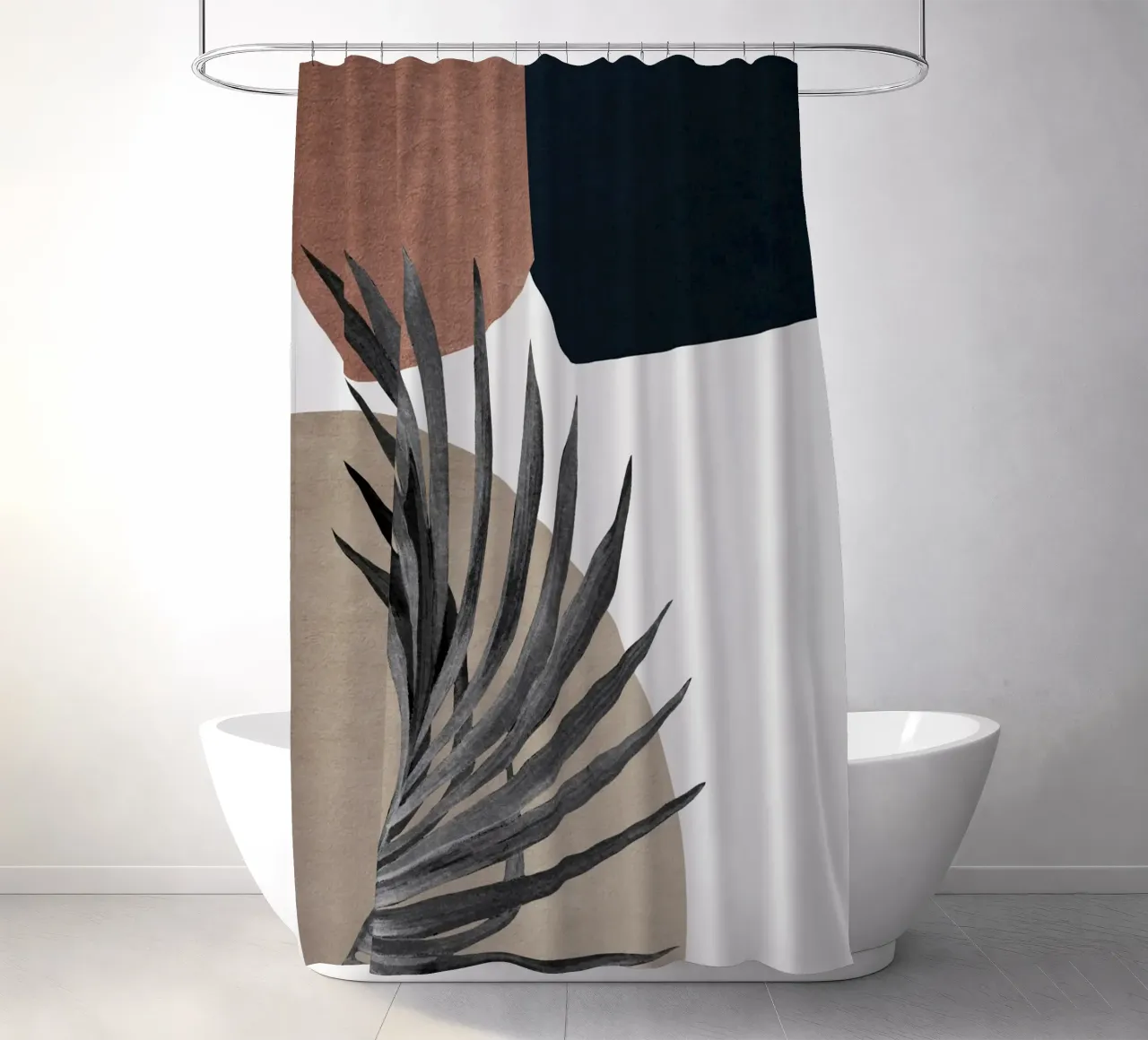 abstract boho art tenda da doccia da vintageshop