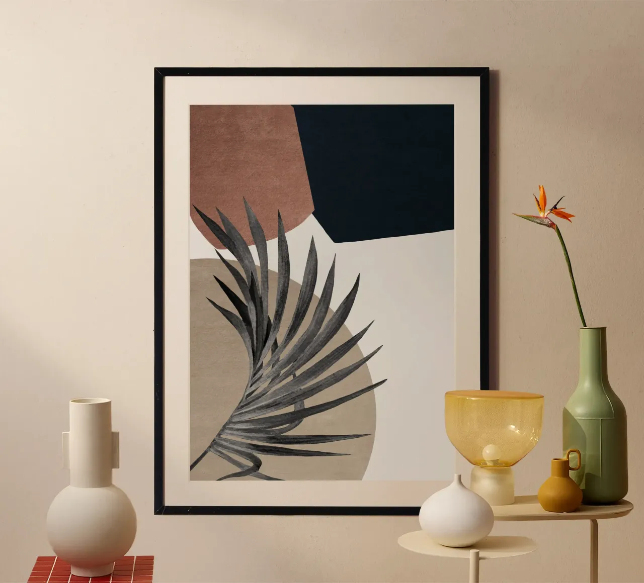 abstract boho art poster da vintageshop