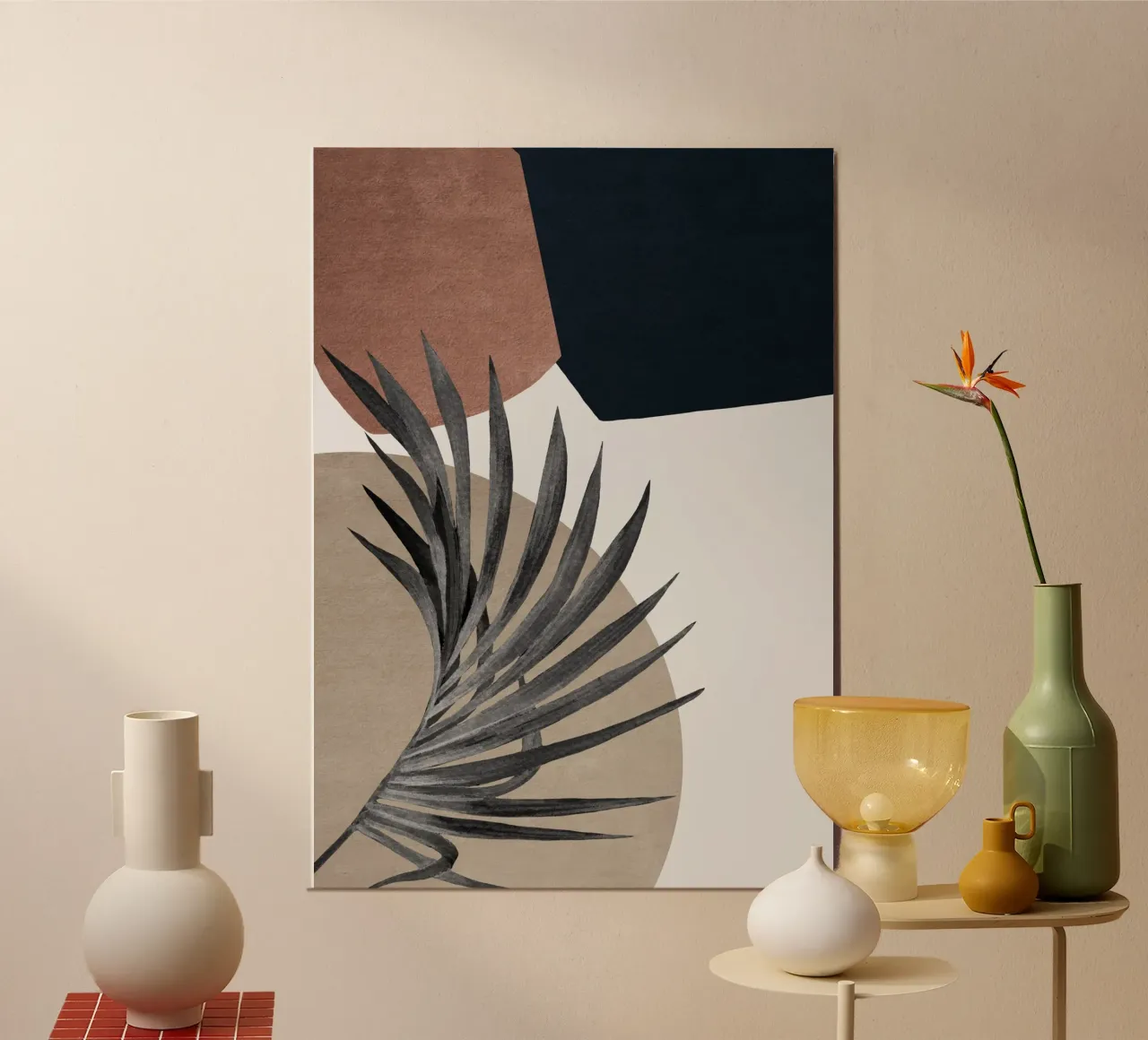 abstract boho art poster da vintageshop