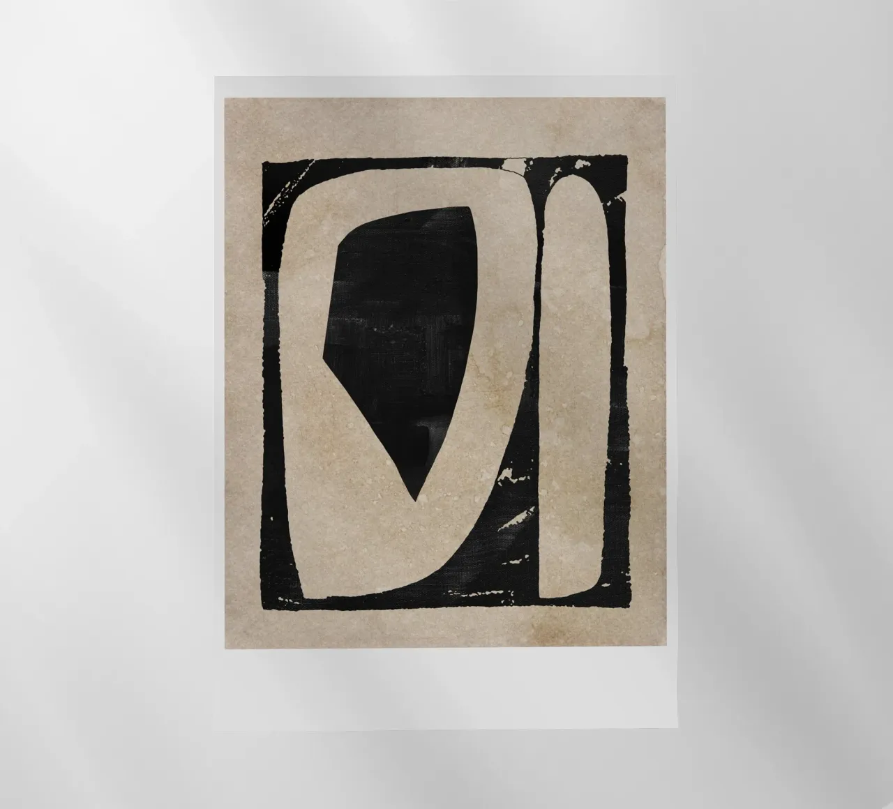 abstract art black blocks pellicola backlit da vintageshop