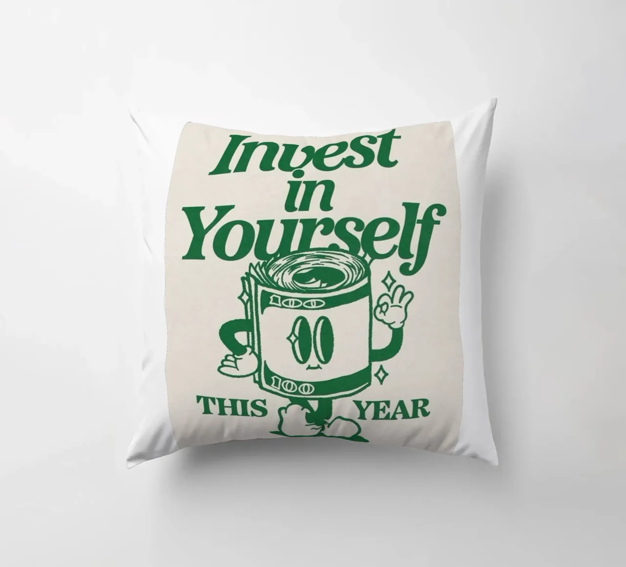 investite in voi stessi cuscino da art quots shop