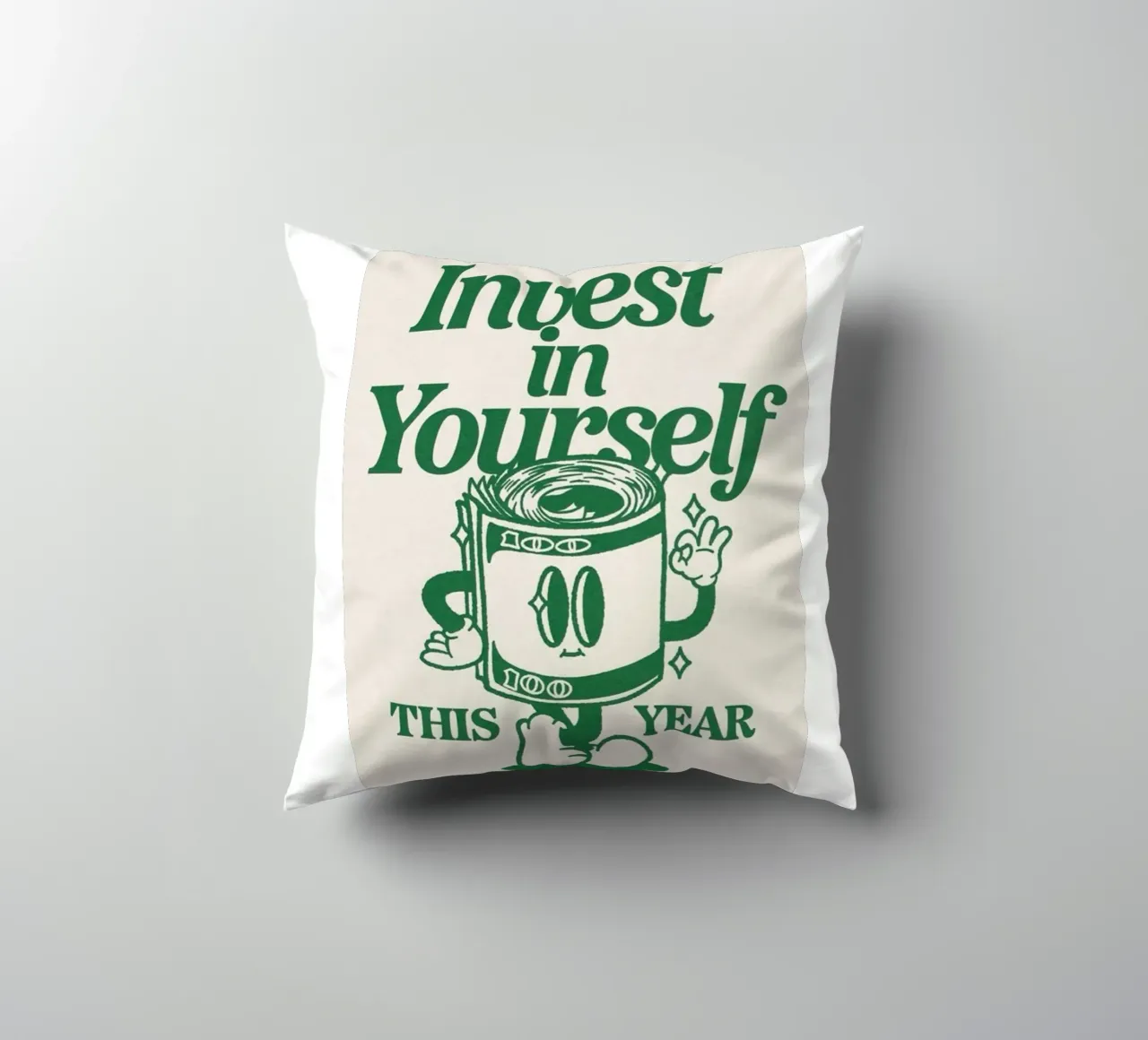 investite in voi stessi cuscino da art quots shop