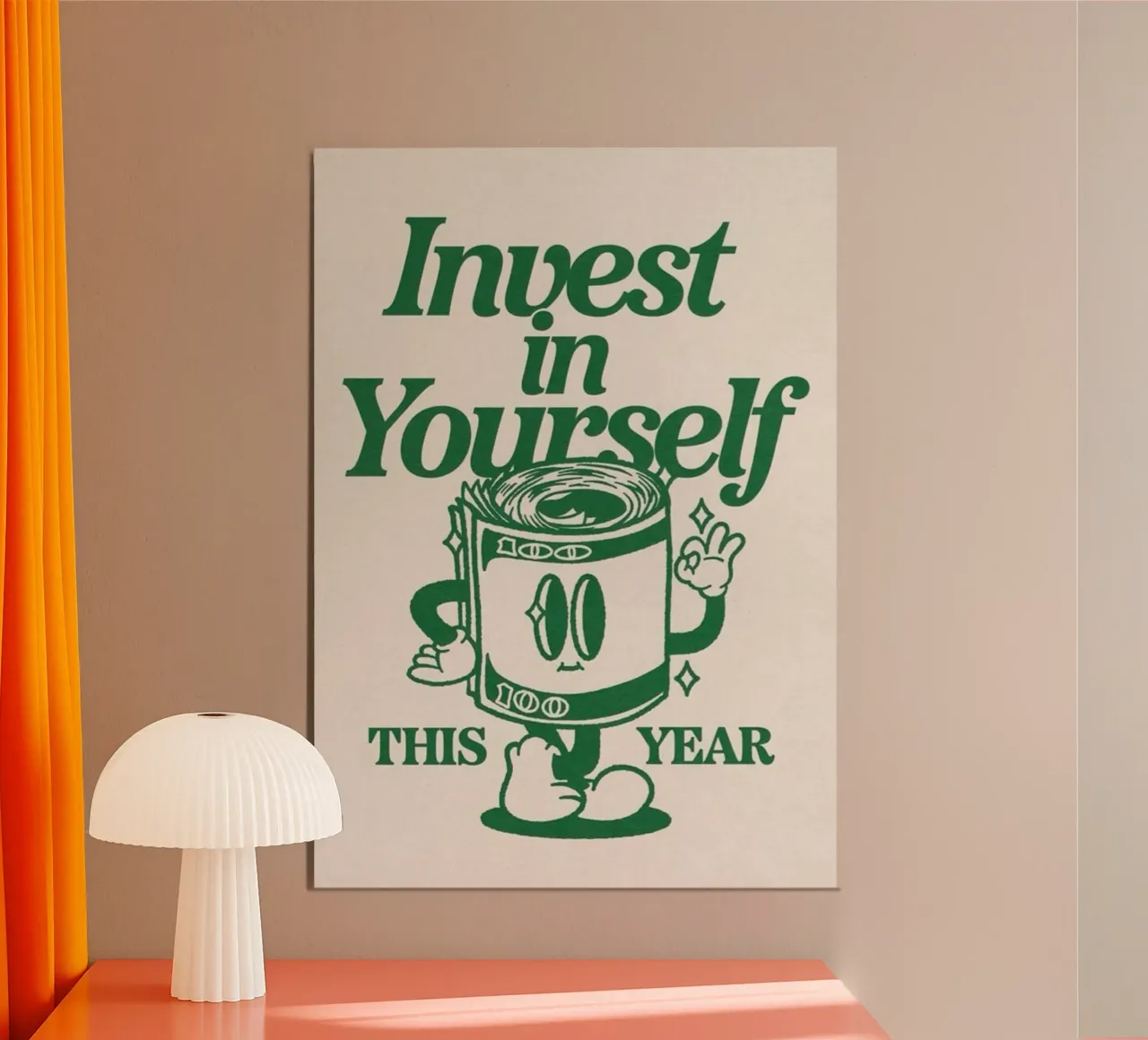 investite in voi stessi poster con telaio in alluminio da art quots shop