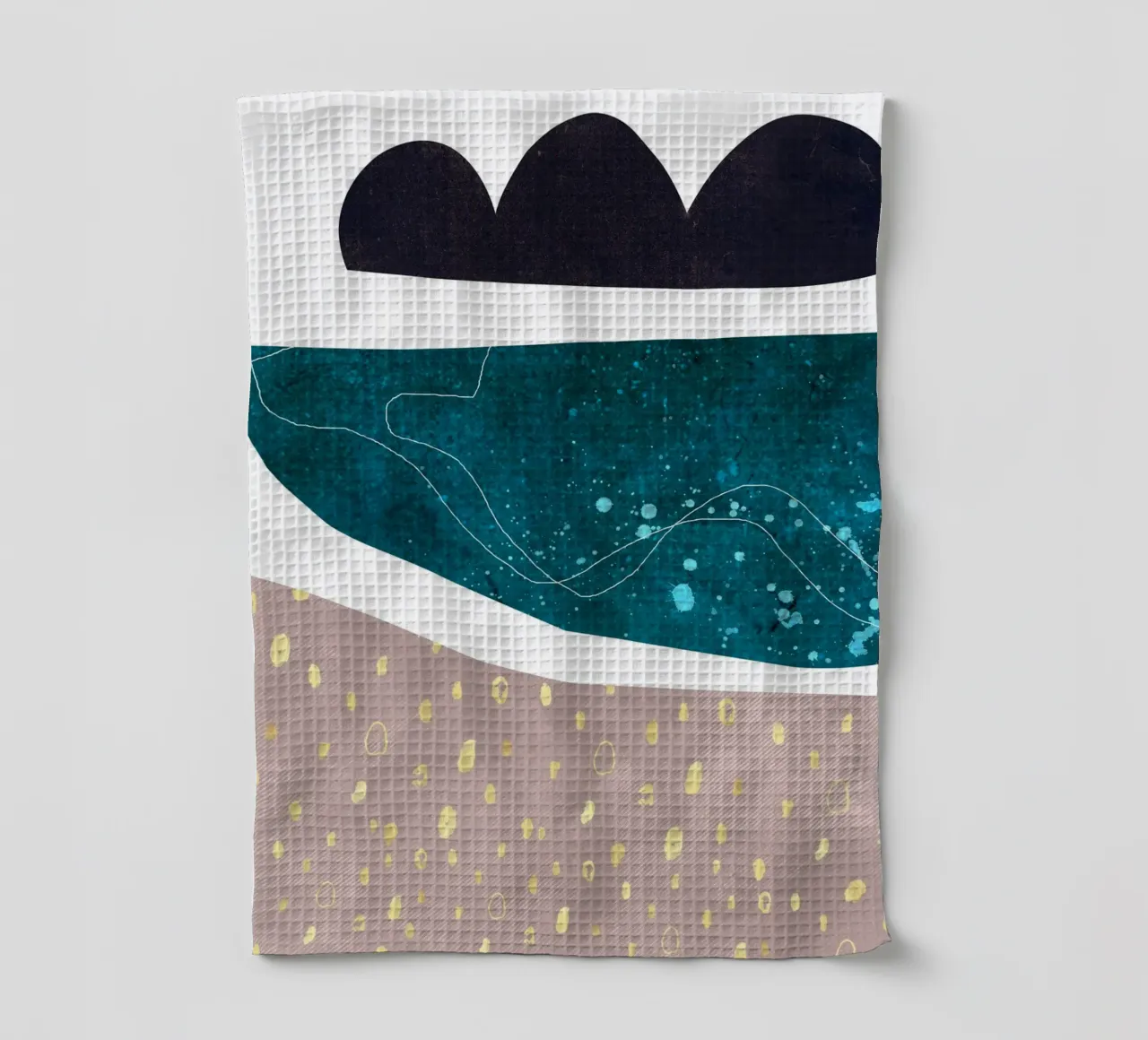 abstract sea art canovaccio da cucina da vintageshop