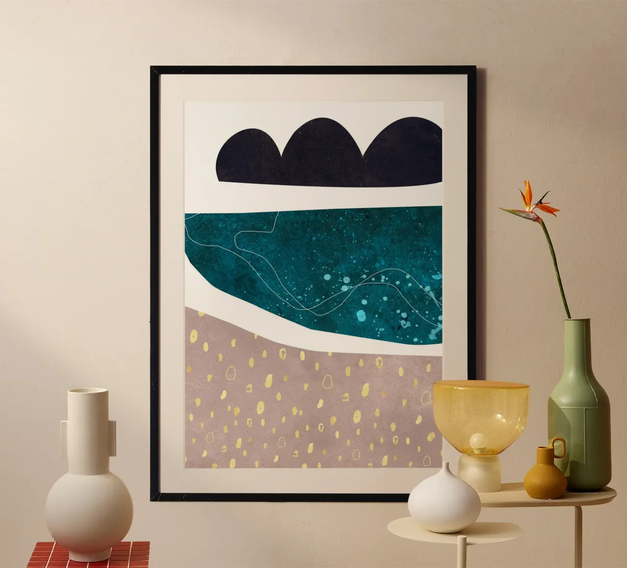 abstract sea art carta hahnemühle da vintageshop