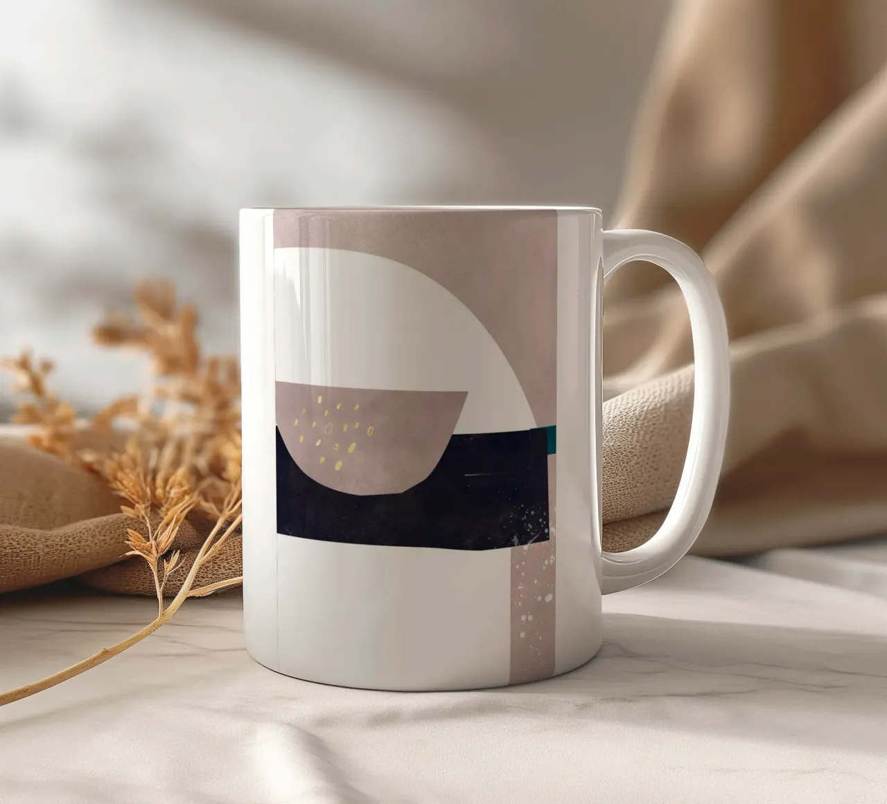 abstract art buildings tazza in ceramica da vintageshop
