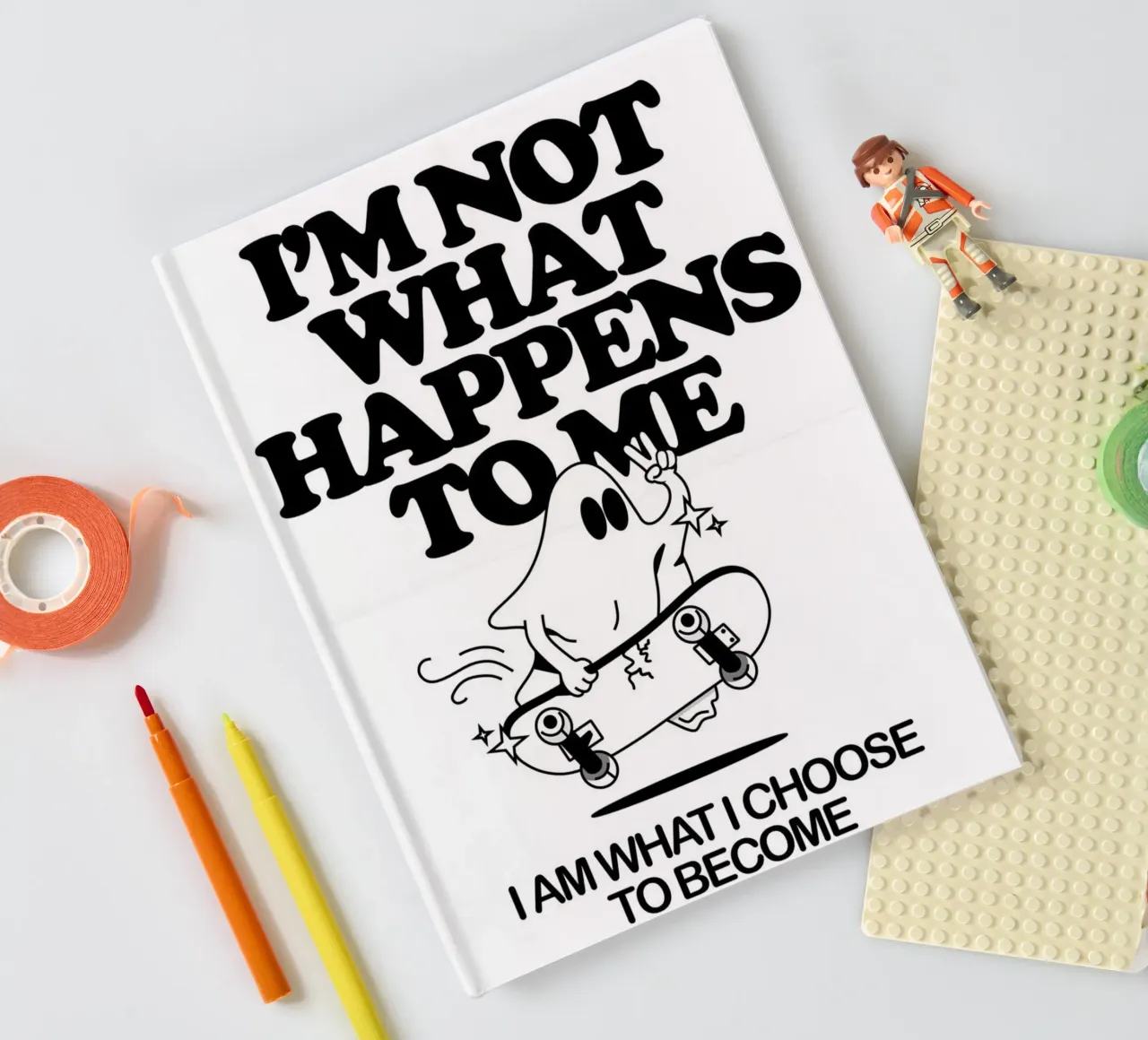 i'm not what happens notebook by art quots shop