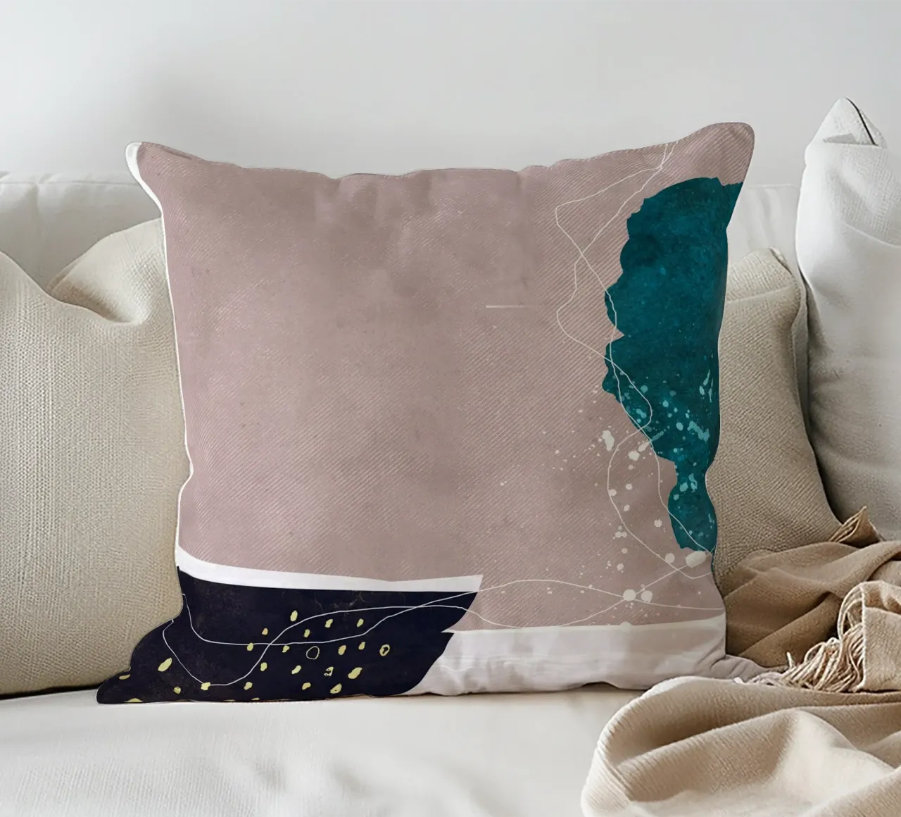 abstract art emotions cuscino da vintageshop