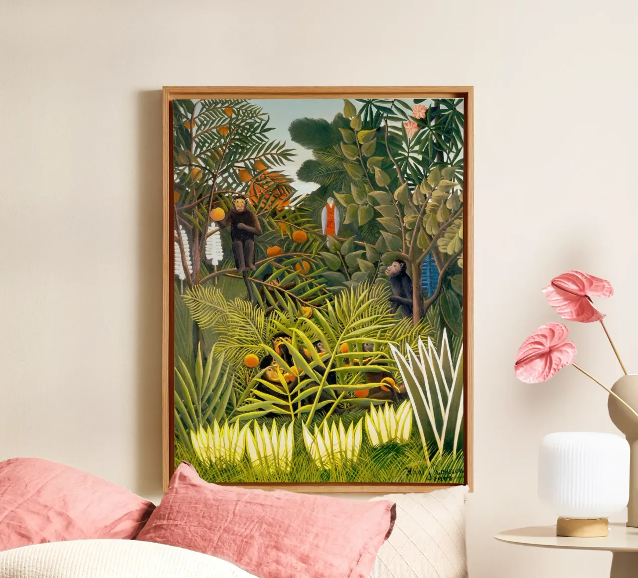 Henri art Leinwand mit Schattenfugenrahmen von Art United