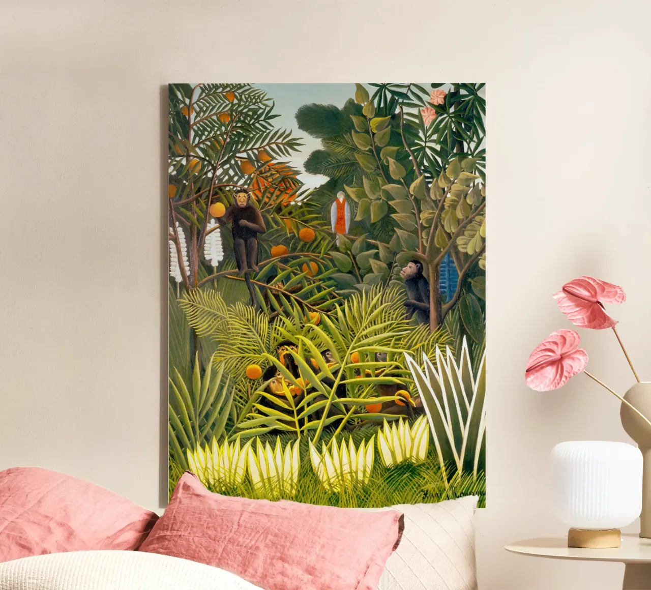 Henri art Leinwand mit Schattenfugenrahmen von Art United