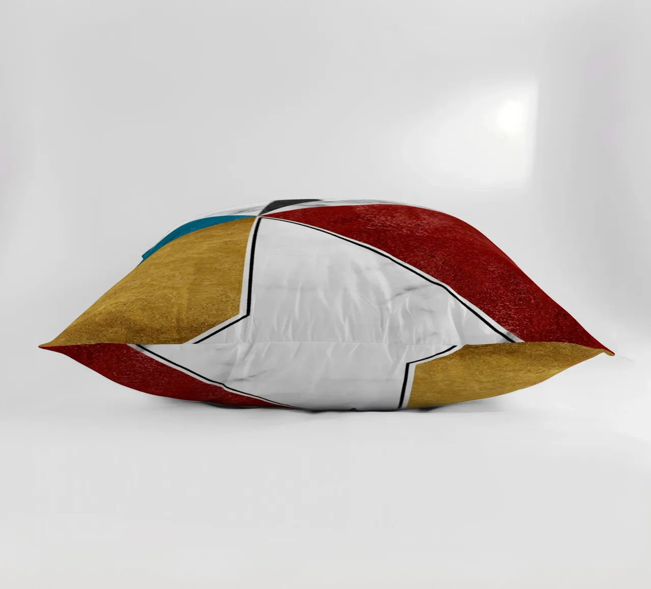 abstract art geometric triangles cuscino da vintageshop