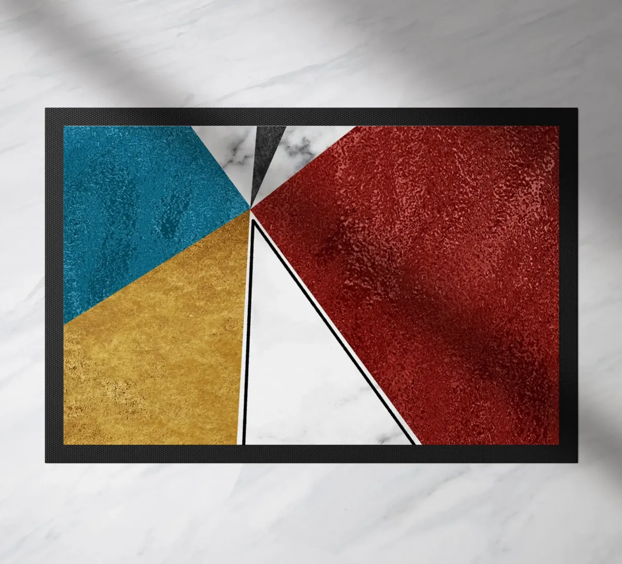 abstract art geometric triangles zerbino da vintageshop