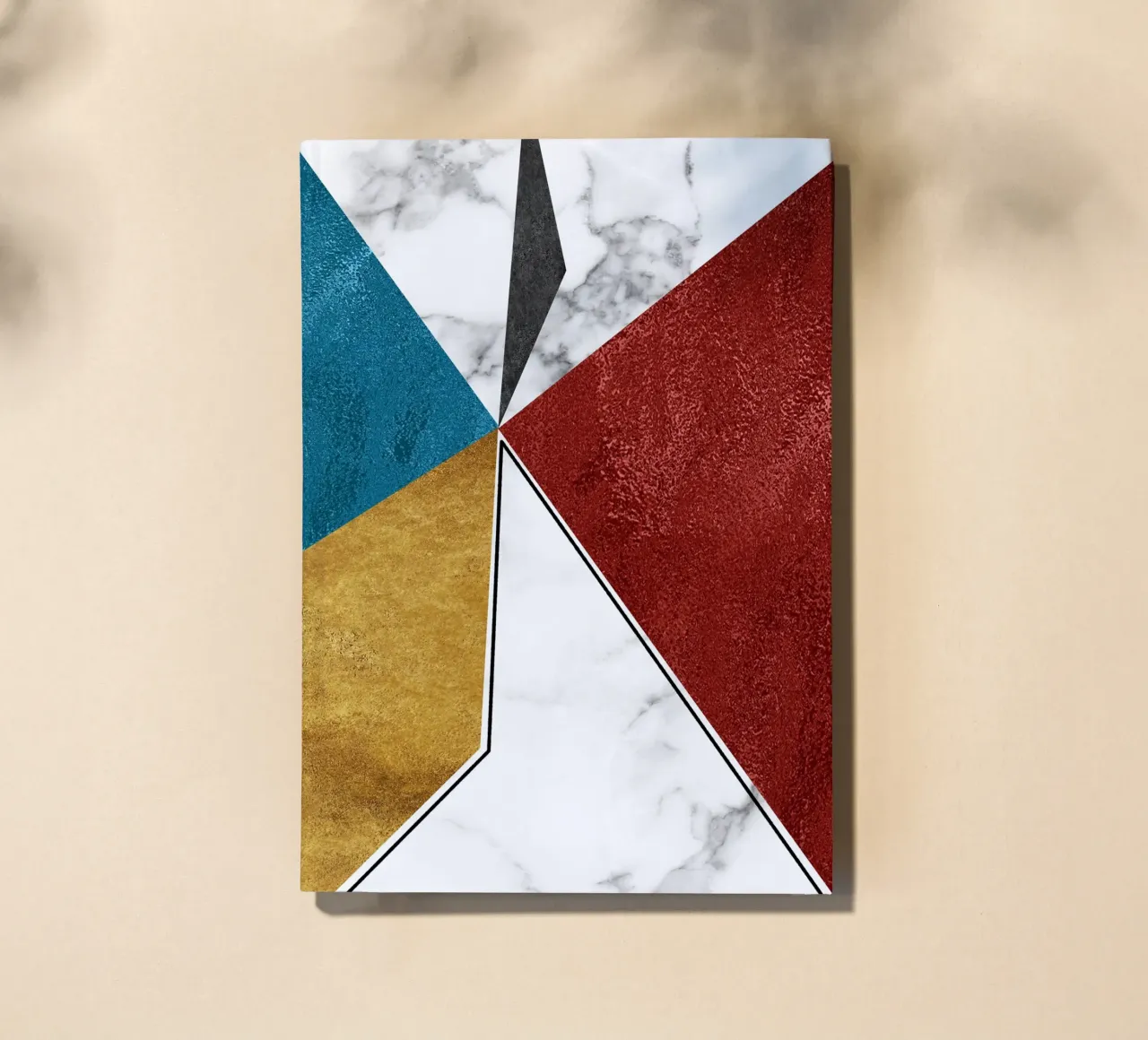 abstract art geometric triangles diario da vintageshop
