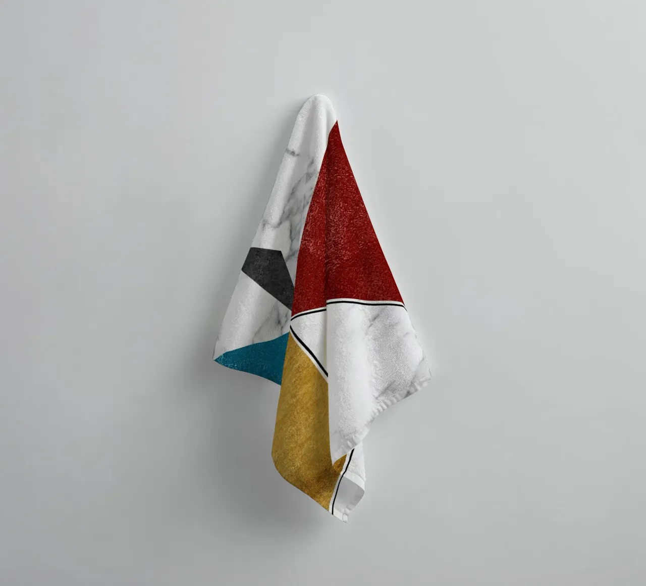 abstract art geometric triangles asciugamano da bagno da vintageshop