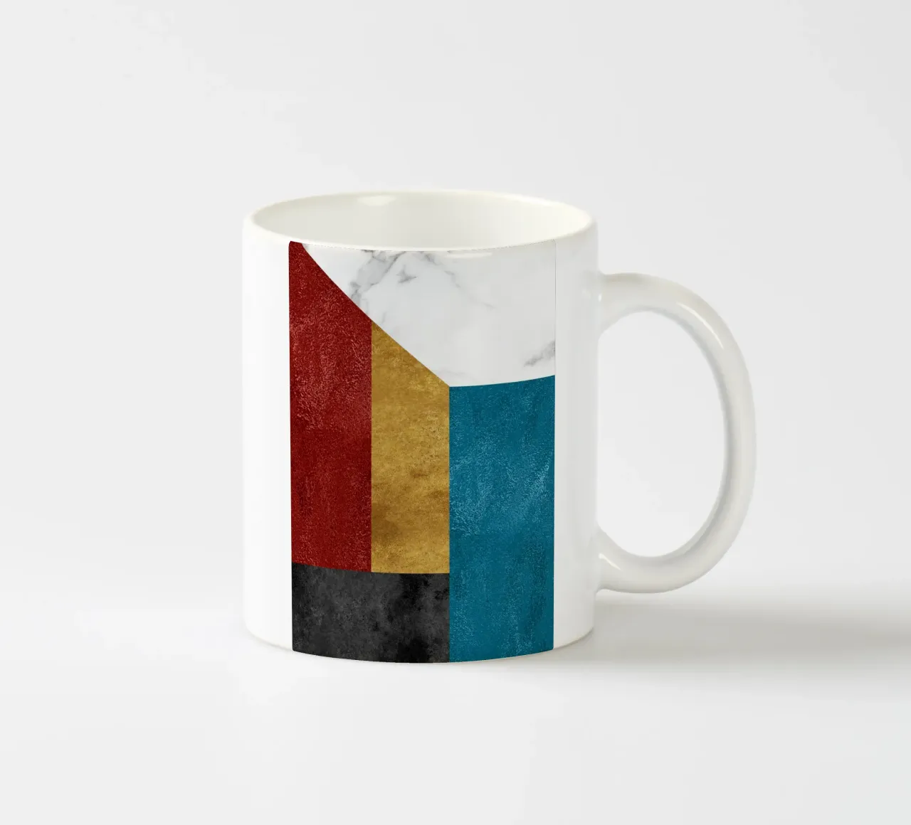 abstract art geometric squares tazza in ceramica da vintageshop