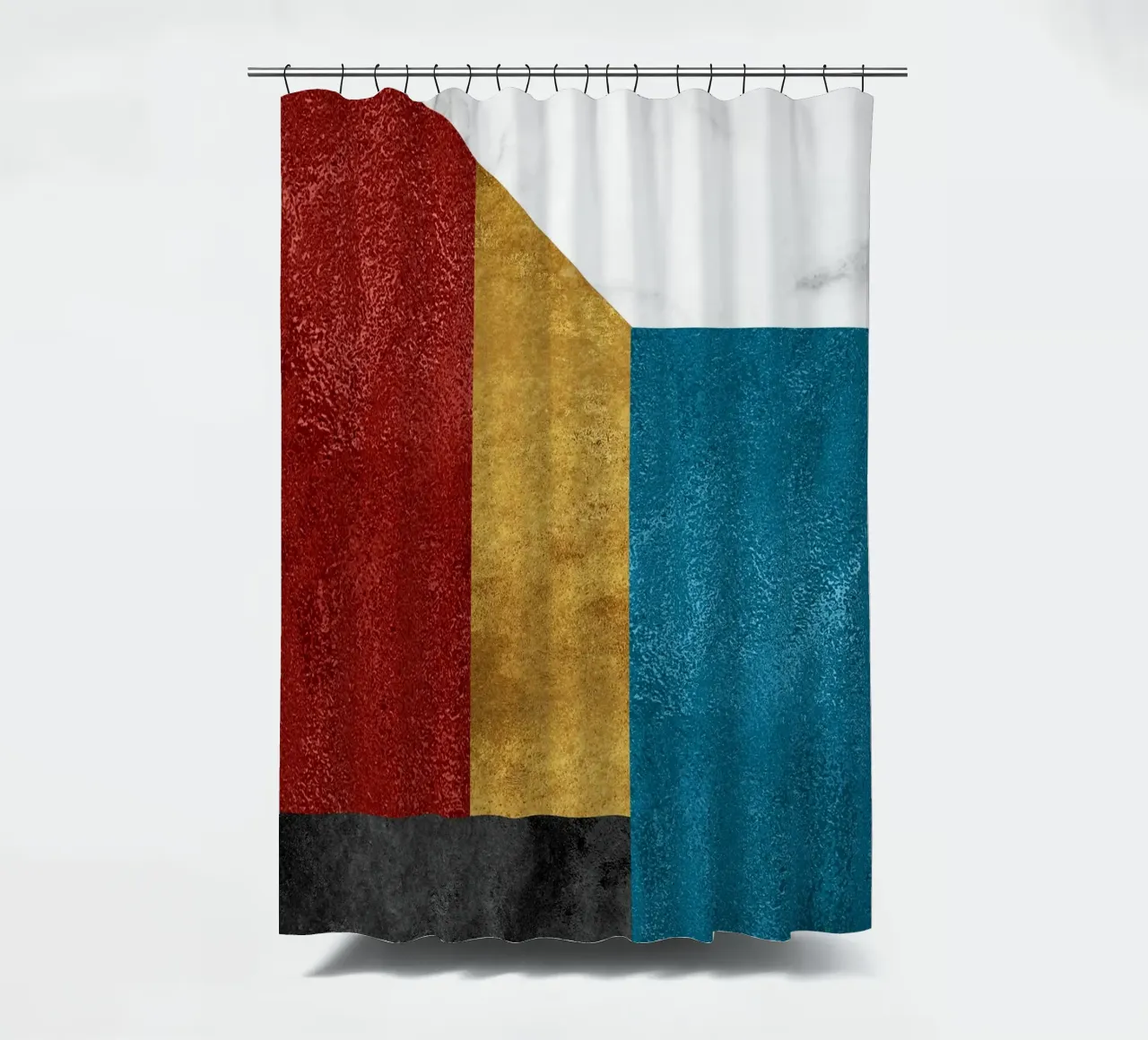 abstract art geometric squares tenda da doccia da vintageshop