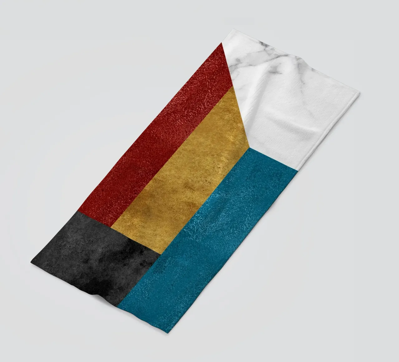 abstract art geometric squares telo mare da vintageshop