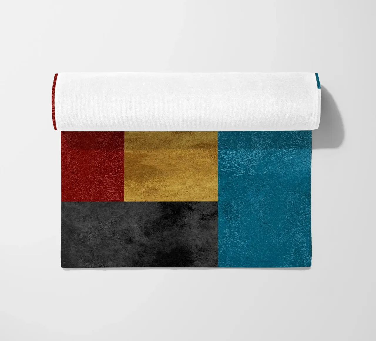 abstract art geometric squares telo mare da vintageshop