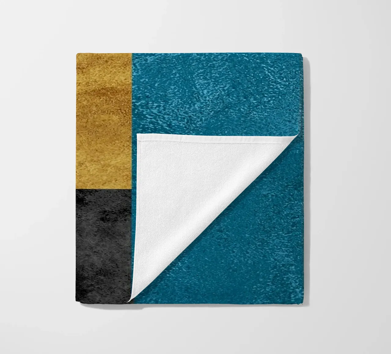 abstract art geometric squares telo mare da vintageshop