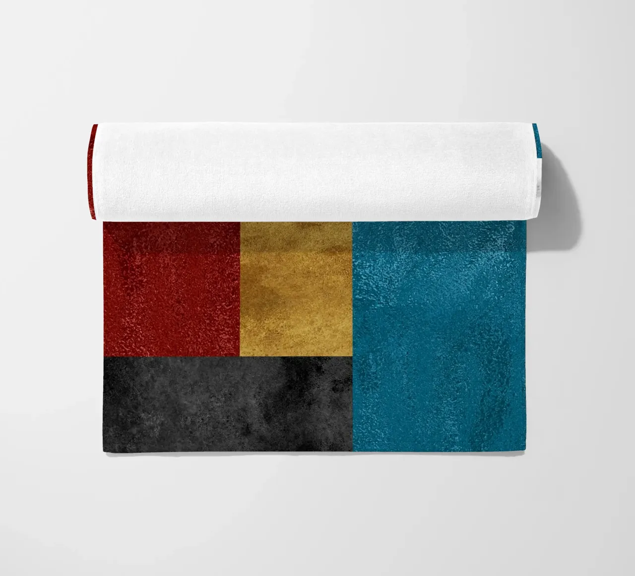 abstract art geometric squares telo mare da vintageshop