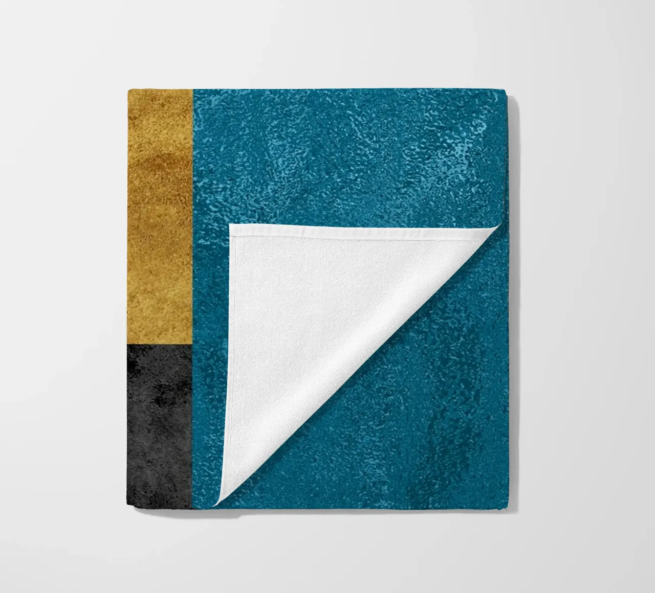 abstract art geometric squares telo mare da vintageshop