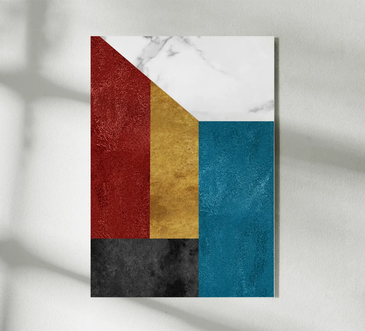 abstract art geometric squares plexiglass da vintageshop