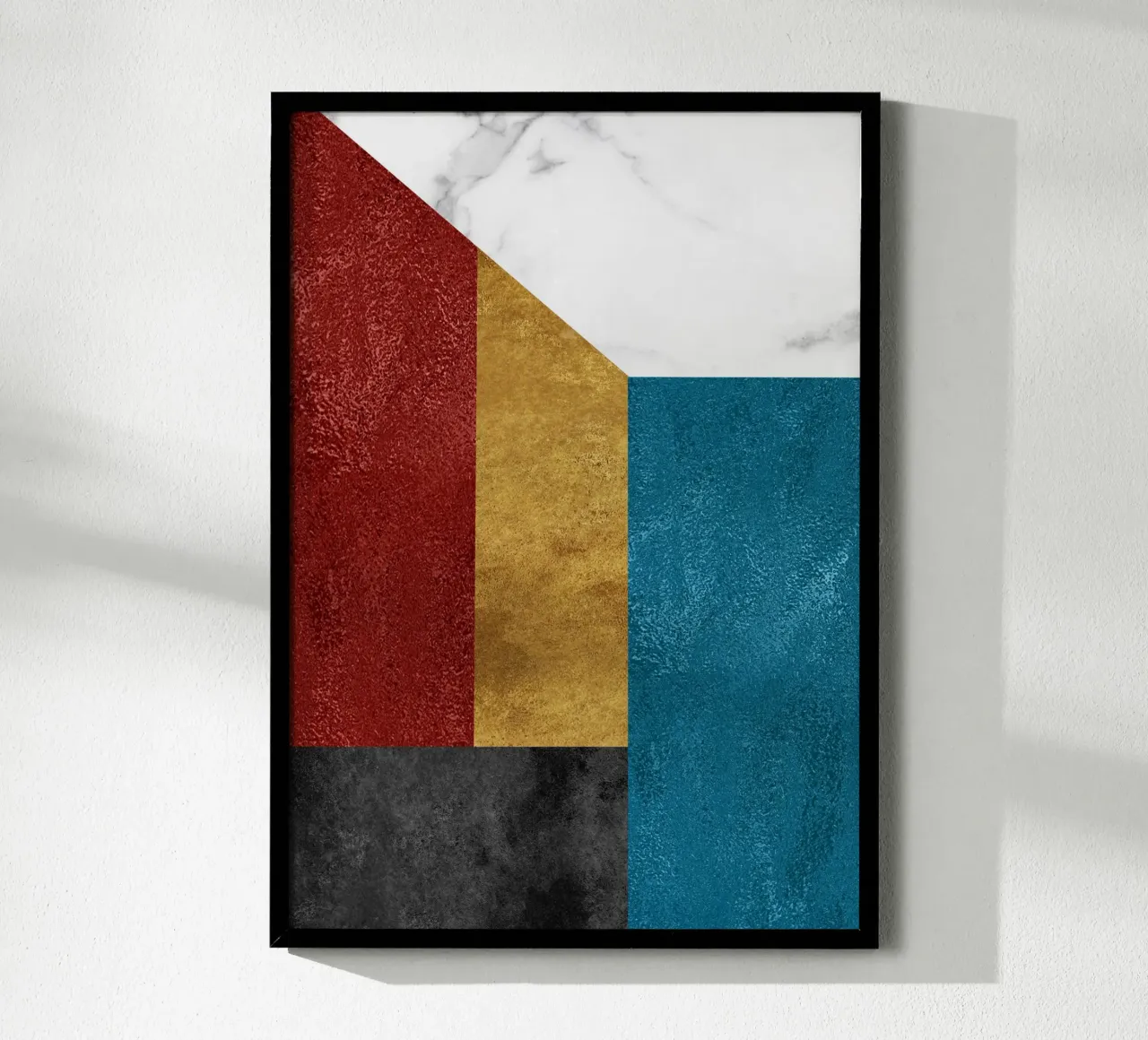 abstract art geometric squares carta hahnemühle da vintageshop