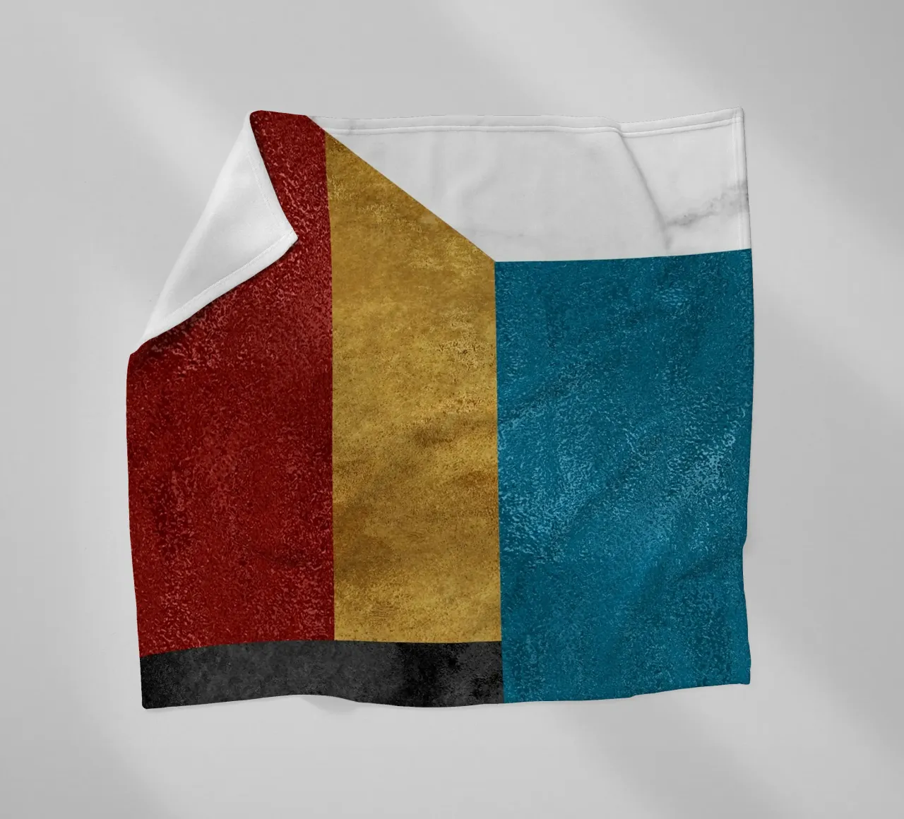 abstract art geometric squares coperta in pile da vintageshop