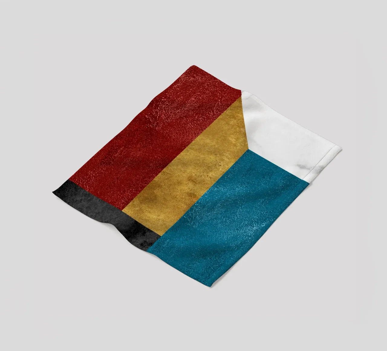 abstract art geometric squares coperta in pile da vintageshop