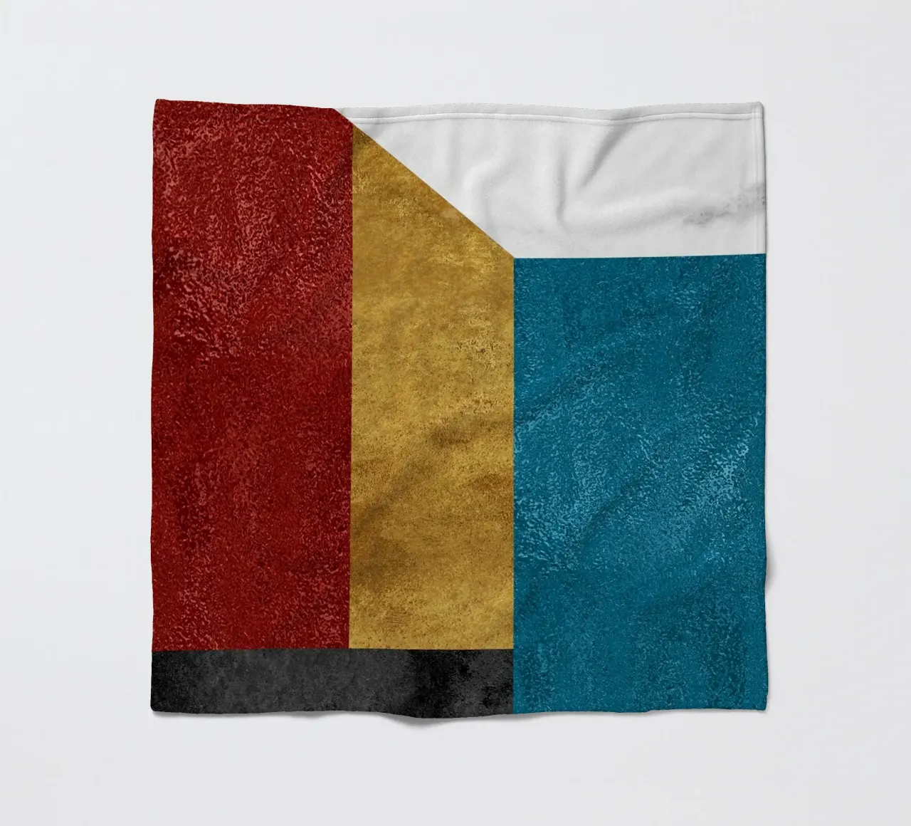 abstract art geometric squares coperta in pile da vintageshop