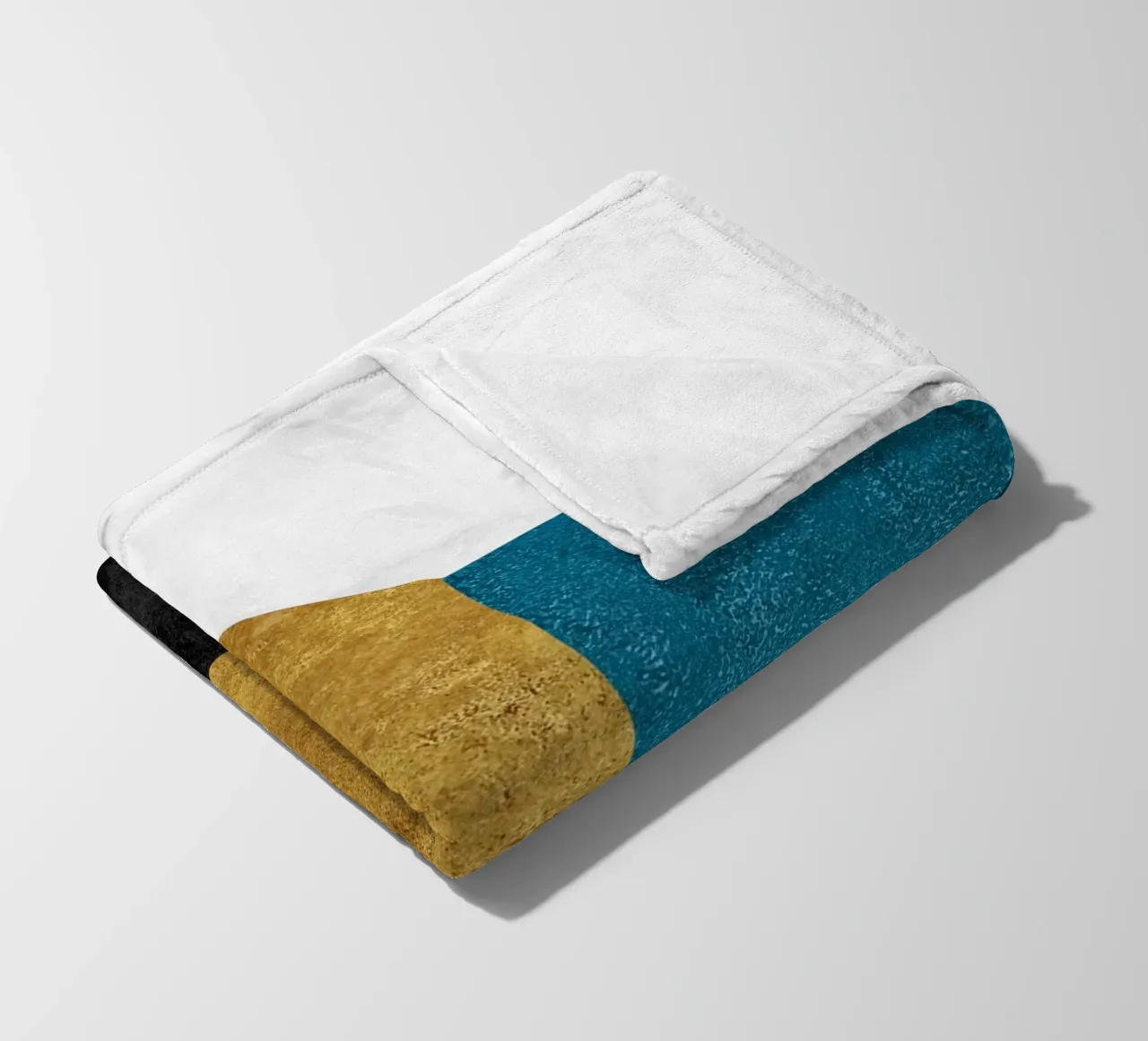 abstract art geometric squares coperta in pile da vintageshop