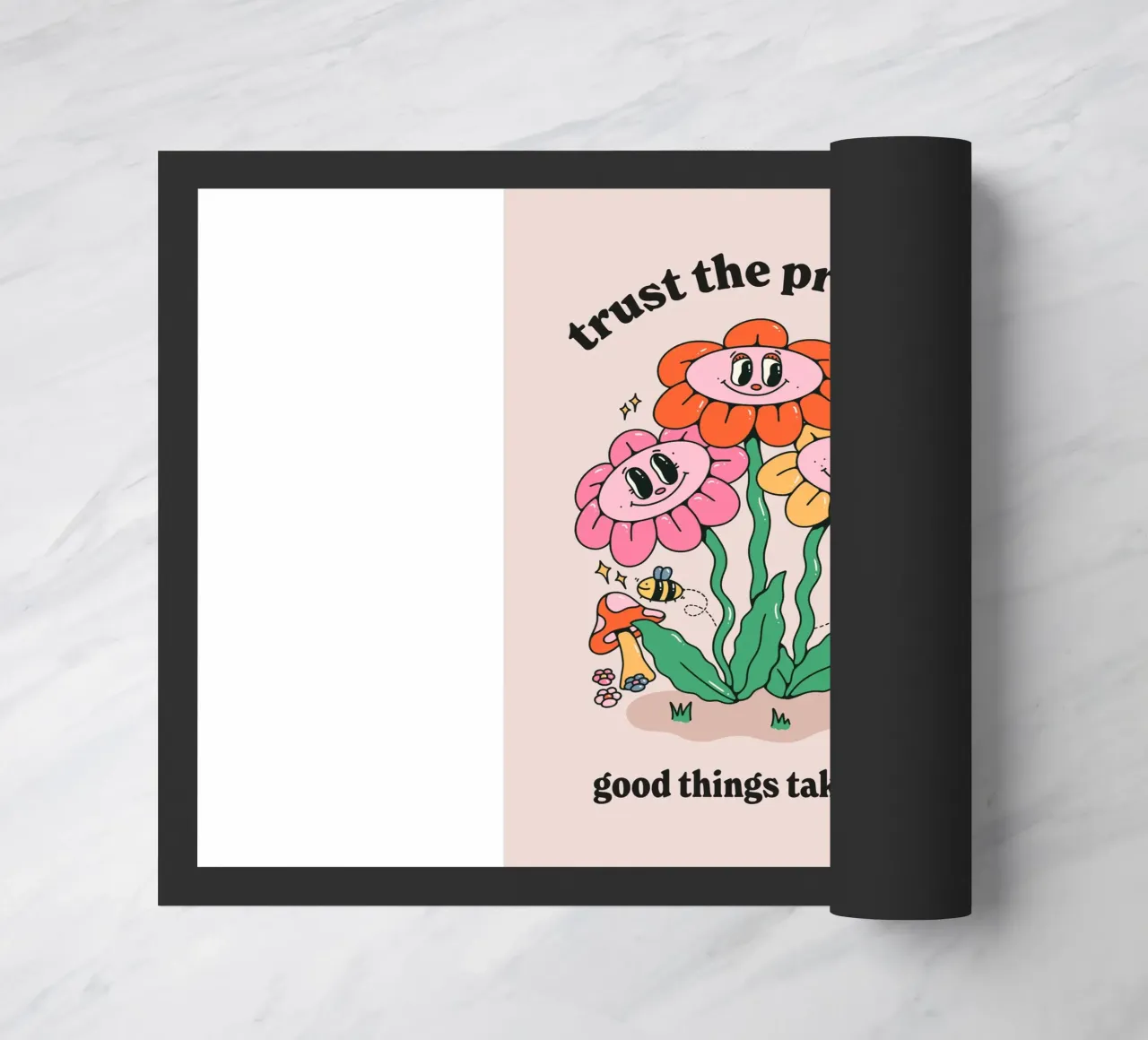 trust the process doormat by art quots shop