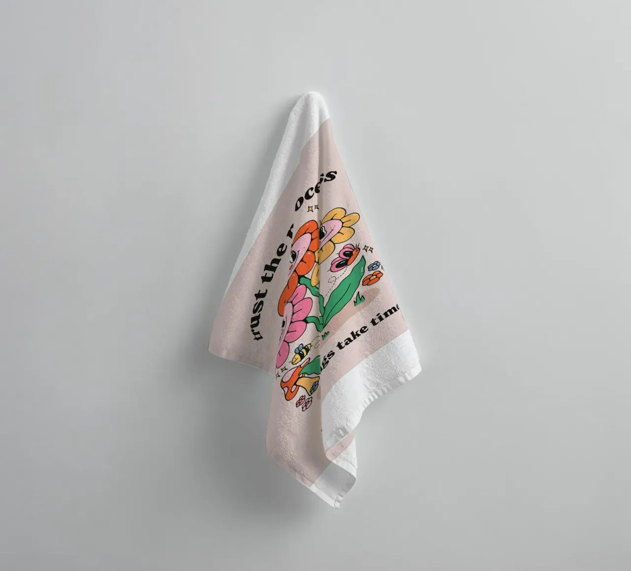 trust the process towel by art quots shop